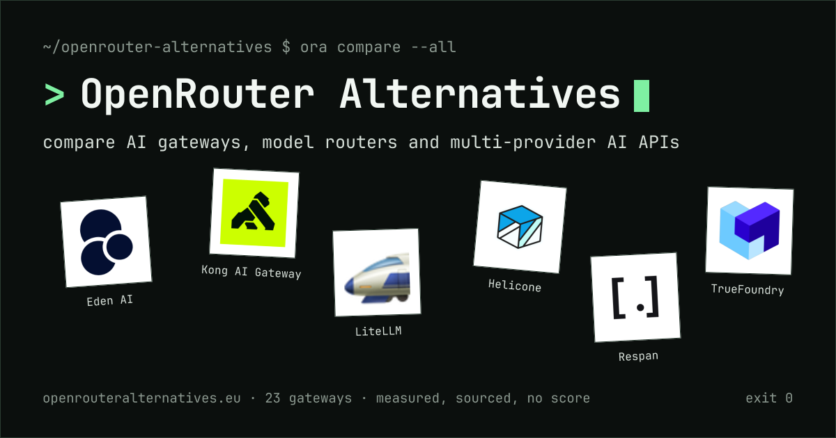 I just found that there were so many OpenRouter Alternatives with different advantages so I created 